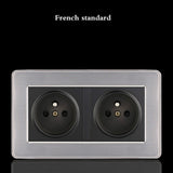 LED Stainless Steel 1-4 G, 1 & 2 Way Switch - 146FR socket - Level Decor
