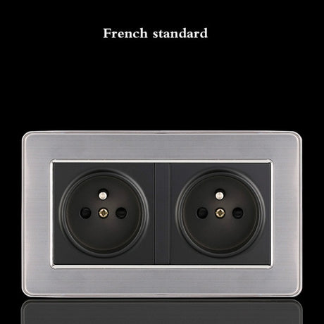 LED Stainless Steel 1-4 G, 1 & 2 Way Switch - 146FR socket - Level Decor