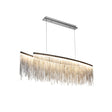 Modern Three Grades Nordic Chandelier - Silver Body / L120 x W23cm / Three Color change - Level Decor
