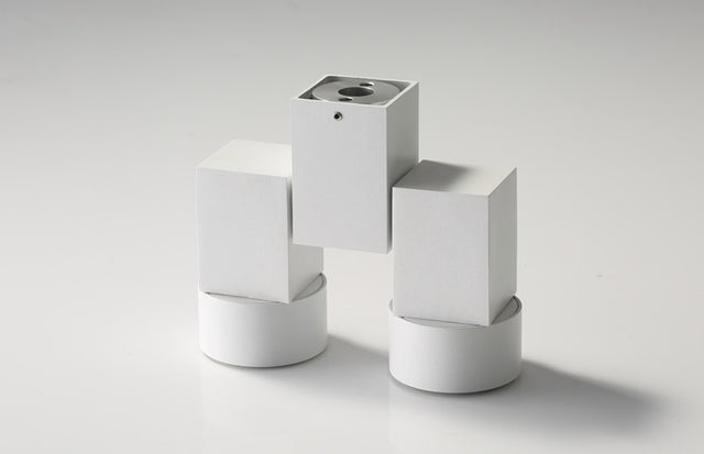 Adjustable Double Spotlight White/Black - Level Decor