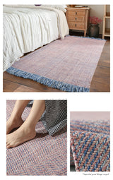 Nordic Bohemian Style Tassel Hand-Woven Rug - Imported from India - Level Decor