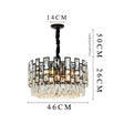 Metz Modern Crystal Chandelier - Dia46cm / Warm White - Level Decor