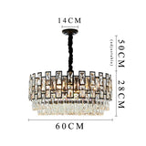 Metz Modern Crystal Chandelier - Dia60cm / Warm White - Level Decor