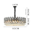Metz Modern Crystal Chandelier - Dia82cm / Warm White - Level Decor