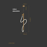 Golden White Suspension Light