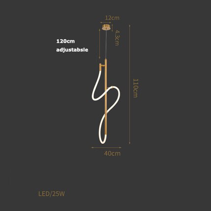 Golden White Suspension Light