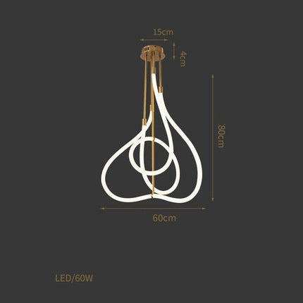 Golden White Suspension Light
