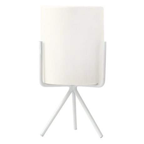 Minimalist Nordic Style Ceramic Iron Art Vase - White L - Level Decor