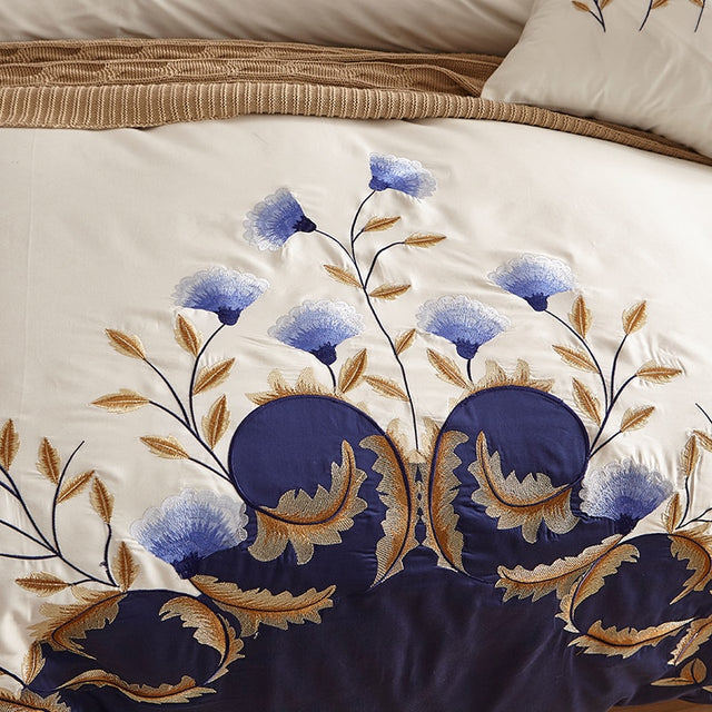 Royal Ira Egyptian Cotton Duvet Cover Set - Level Decor