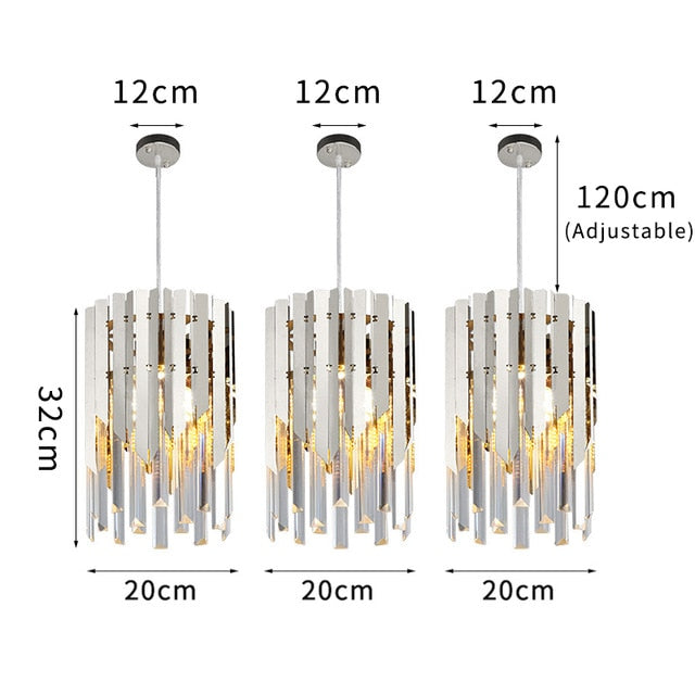 Tresor Crystal Modern LED Pendant Lights