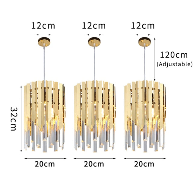 Tresor Crystal Modern LED Pendant Lights