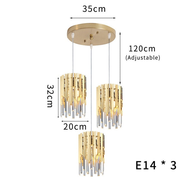 Tresor Crystal Modern LED Pendant Lights