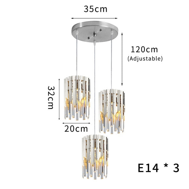 Tresor Crystal Modern LED Pendant Lights