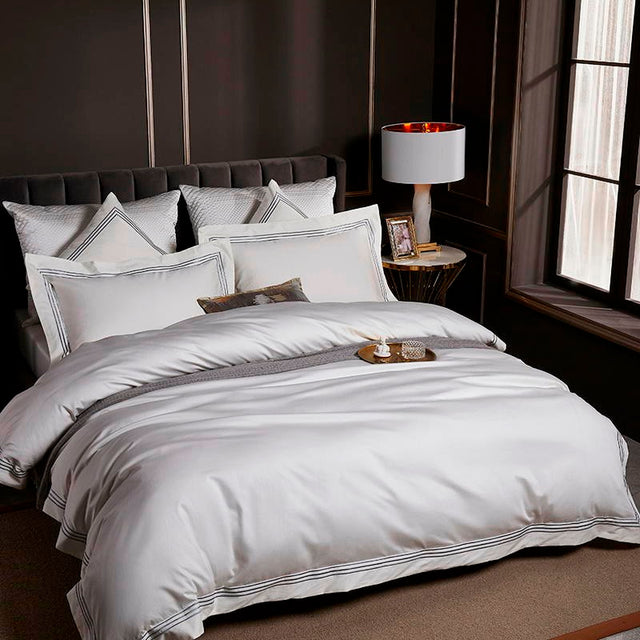 Classic Shae Egyptian Cotton Duvet Cover Set - Level Decor