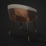 Modern Solid Wood Leisure Chairs - Level Decor