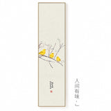 Chinese Style Natural Landscape Canvas Painting - 30x120cm (No frame) / J - Level Decor