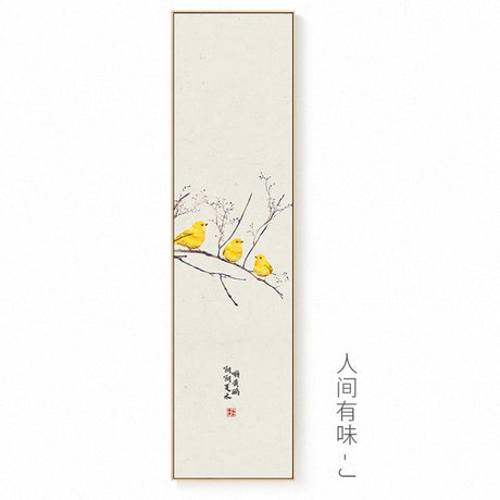 Chinese Style Natural Landscape Canvas Painting - 30x120cm (No frame) / J - Level Decor