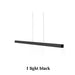 Modern DIY Led Pendant Light - black-1 light / S size-60cm / white light(5500k) - Level Decor