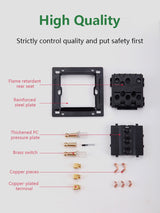 Dark Grey Retro 1-4 G, 2 Way Toggle Switch - Level Decor