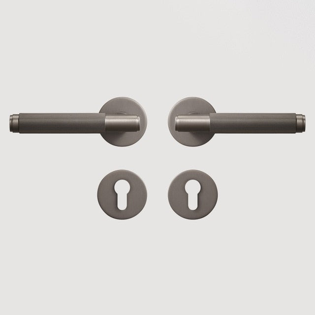 Modern Brass Door Lock Set - Level Decor