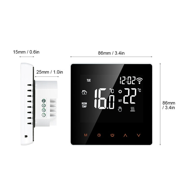 KETA WiFi Smart Thermostat | with Remote Controller for Google Home, Alexa - Level Decor