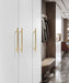 Nozzti Brass Textured Cabinet Handles - Level Decor