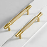 Nozzti Brass Textured Cabinet Handles - Level Decor