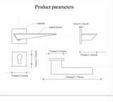American Style Anti-theft Door Handle - Level Decor