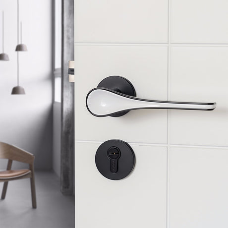 Sleek Two-Tone Door Handle - Level Decor