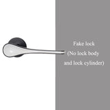 Sleek Two-Tone Door Handle - Black/White with Dummy Lock - Level Decor