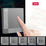 Modern Grey 1-4 Gang Switch - Level Decor