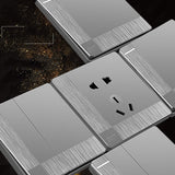 Modern Grey 1-4 Gang Switch - Level Decor