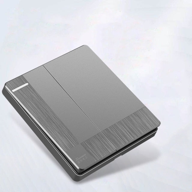 Modern Grey 1-4 Gang Switch - 2Gang 1 Way - Level Decor