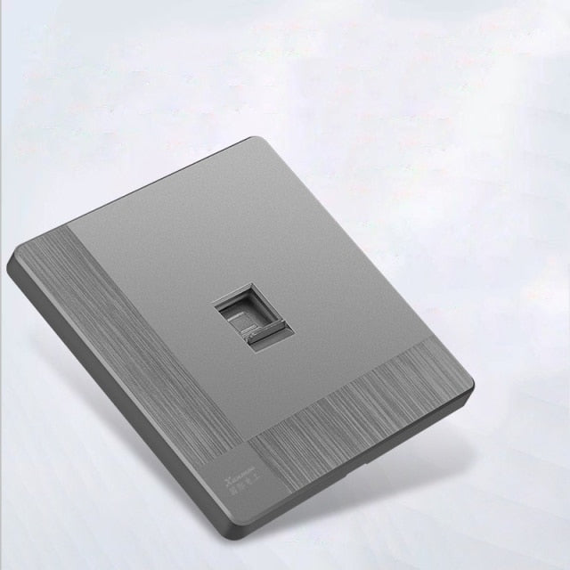 Modern Grey 1-4 Gang Switch - Network socket - Level Decor