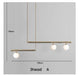 Designer Glass Ball Chandelier - 3 HEAD A / golden finish / Warm White - Level Decor