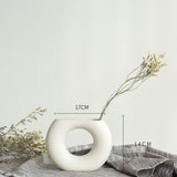 Nordic Dried Flower Ceramic Vase - L - Level Decor