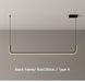 Minimalist Nordic Pendant Light - L90cm / Black frame / Warm white - Level Decor