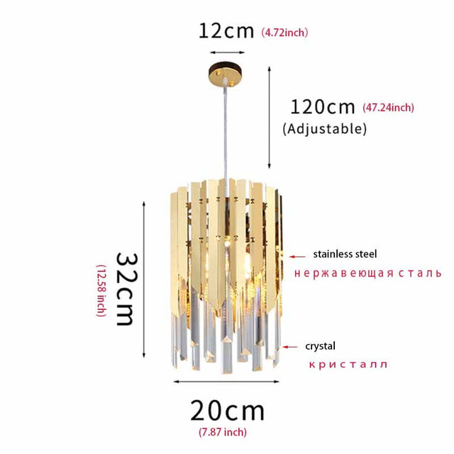 Tresor Crystal Modern LED Pendant Lights