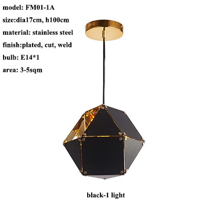Modern Mystic LED Chandelier - black-1 light / white light(5500K) - Level Decor