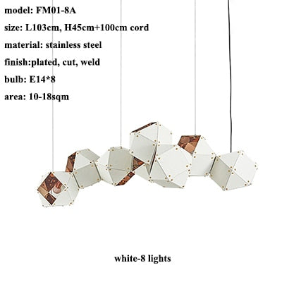 Modern Mystic LED Chandelier - white-8 lights / warm light(2500K) - Level Decor