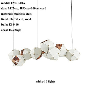 Modern Mystic LED Chandelier - white-10 lights / 3 lights changeable - Level Decor
