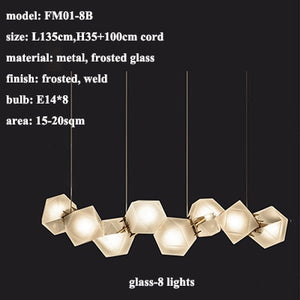 Modern Mystic LED Chandelier - glass-8 lights / white light(5500K) - Level Decor